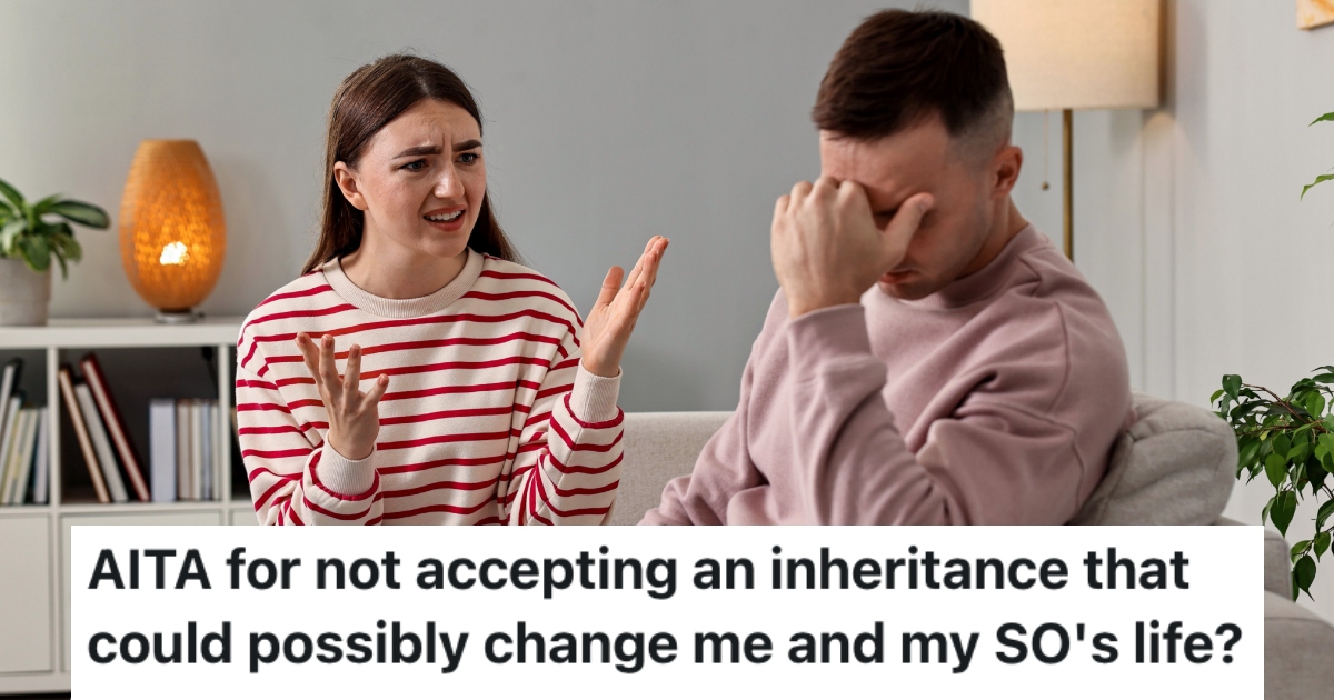 A Woman Will Get A Big Inheritance If She Has A Child With Her Partner, But She Doesnt Want To Have Kids Yet, So She Wants To Turn The Money Down couple having an argument