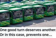 Homeowners Got Tired Of Dealing With The People At The Bus Station Across The Street, So They Parked Their Cars In Front Of Their Property To Make The Bus Drivers’ Jobs More Complicated