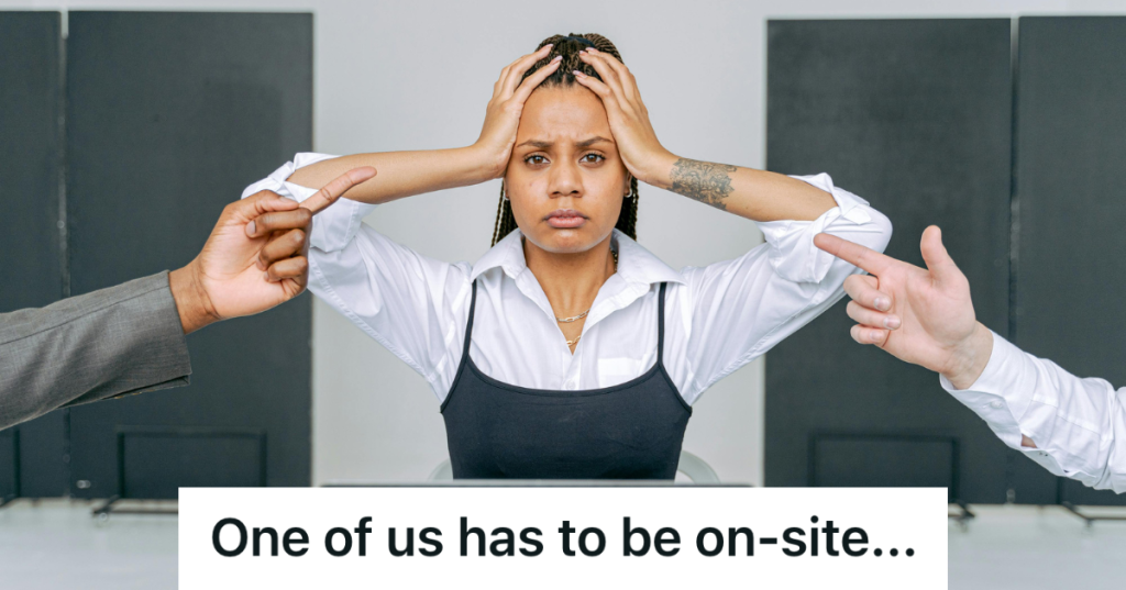 stressed employee at the office