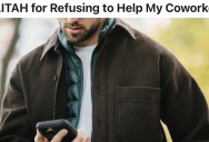 Former Coworker Reaches Out With a “Weird Request,” So She Shuts It Down Immediately, And Now Her Husband Says She Was Rude