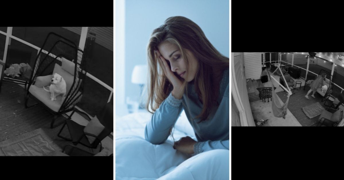 Dogs Can Be Amazing Pets, But When They Wake You Up At 1 AM For No Reason, They Can Be Equally Irritating Tired woman and dog