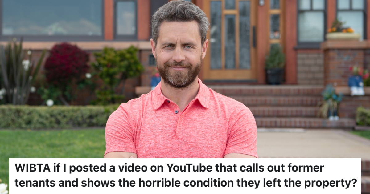 man in front of a house