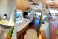 A Couple Turned A School Bus Into A Home On The Beach