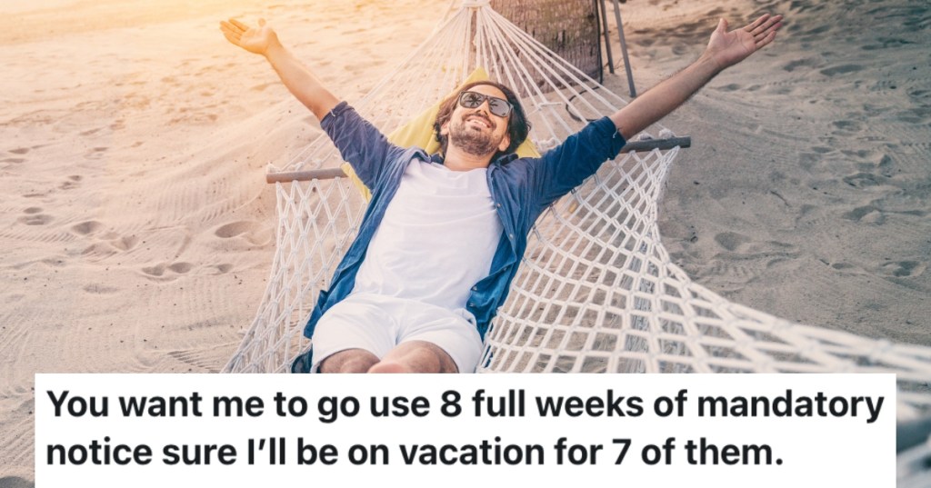 man in a hammock