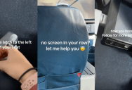 ‘No screen in your row? Let me help you.’ – A Flight Attendant Shared A Hack For People Who Sit In Exit Rows On Flights