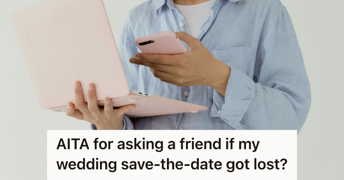 Woman Felt Pushed Aside By A Close Friend After Having A Baby, So When A Destination Wedding Invite Arrived Last Minute, She Questioned If She Was A Valued Guest Or Just A Seat Filler woman checking her phone and laptop