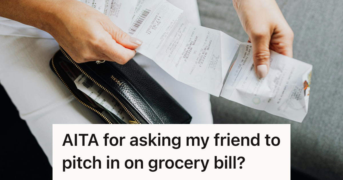 woman holding a reciept