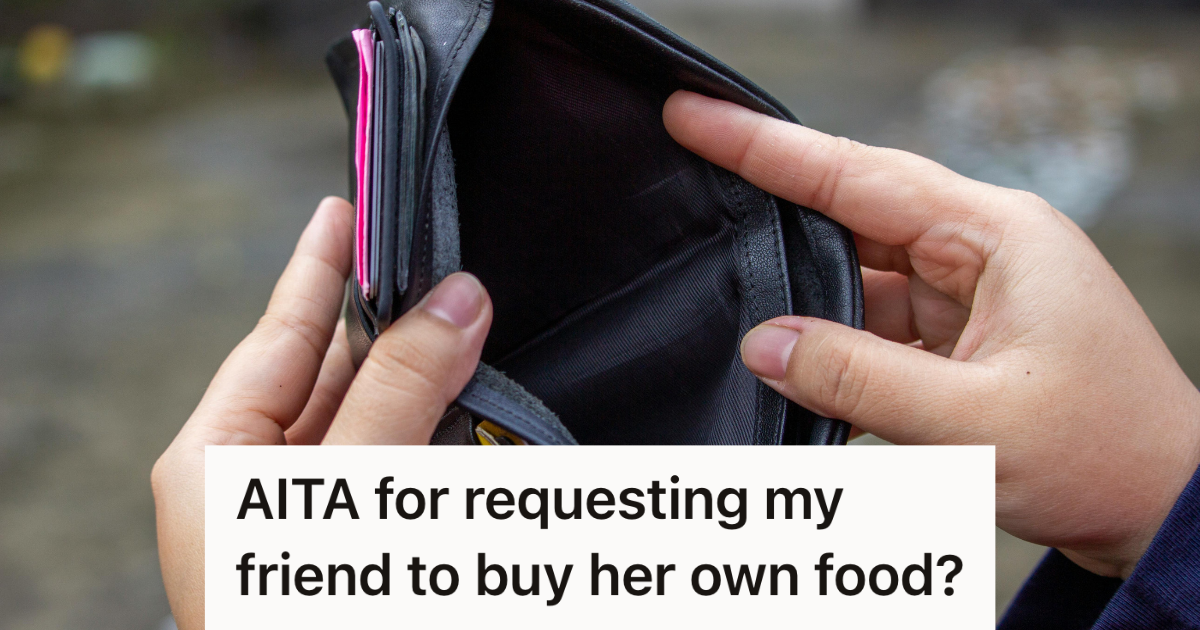 woman looking in empty wallet