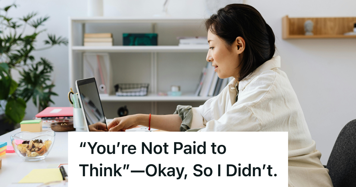woman working at her office desk