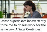 Her Employer Tried To Change Her Shift After A Medical Issue, So She Fought It And Followed Their Instructions, Resulting In Her Getting Paid For A Full Day But Only Being Productive For Half