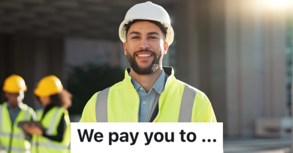 man wearing a hard hat