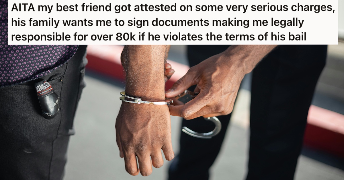 A man being handcuffed