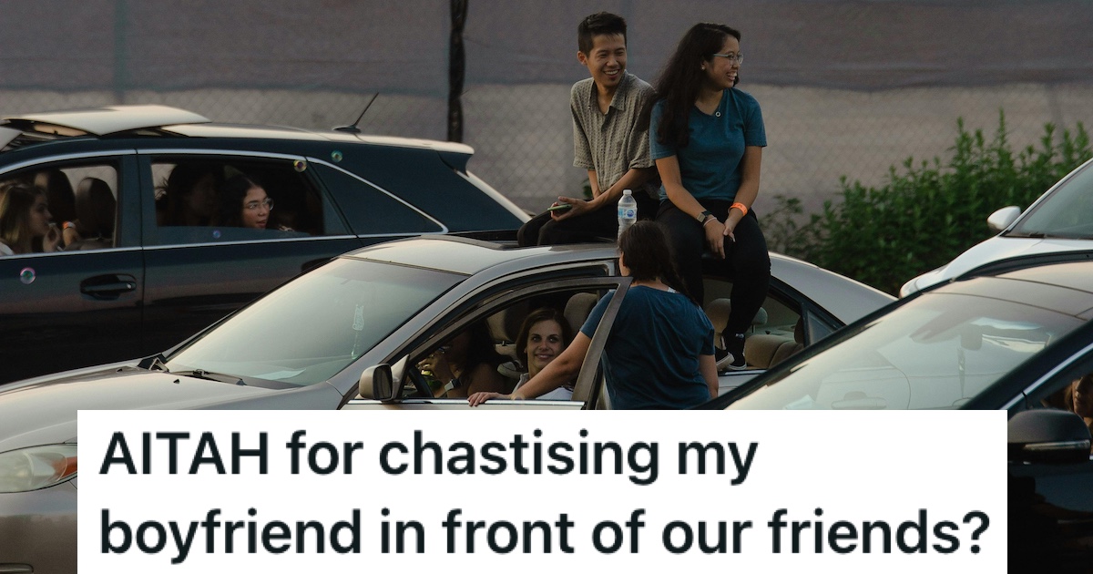 Young people with cars