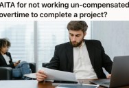 Employee’s Mental Health Is Suffering After His Overtime Burned Him Out, But Now Another Project Is Requiring Non-Negotiable Extra Work