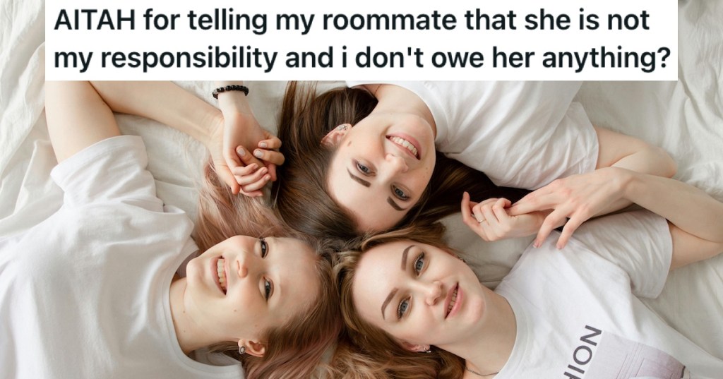 Three women with their heads together