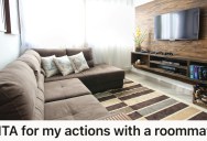 Roommates Were Living Together Harmoniously, But An Argument About A TV And A Couch Caused All Their Bottled-Up Tension To Boil Over