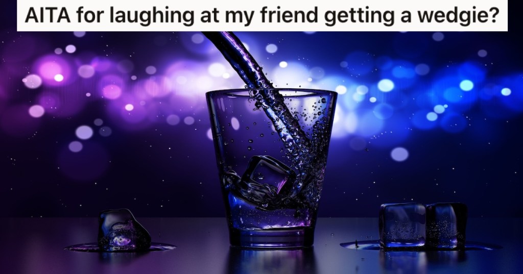 A drink with ice