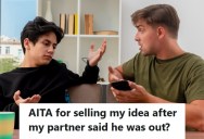 Student Worked Alone On A School Project Despite Having A Partner, But Now That He Sold The Idea To A Company, His Partner Wants A Cut