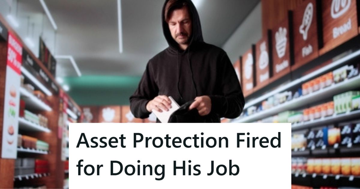 Man stealing from store