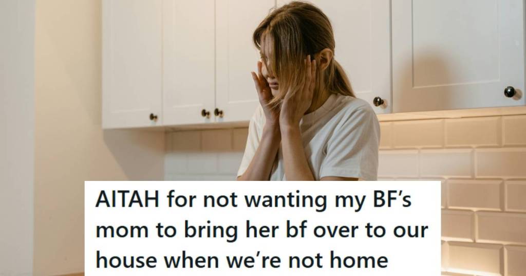 Woman stressed out after a stranger was in her house