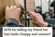 Person Avoided Commenting On Their Friend’s New Haircut At First, But When Pressed For An Honest Opinion In The Group Chat, They Admitted It Looked Uneven