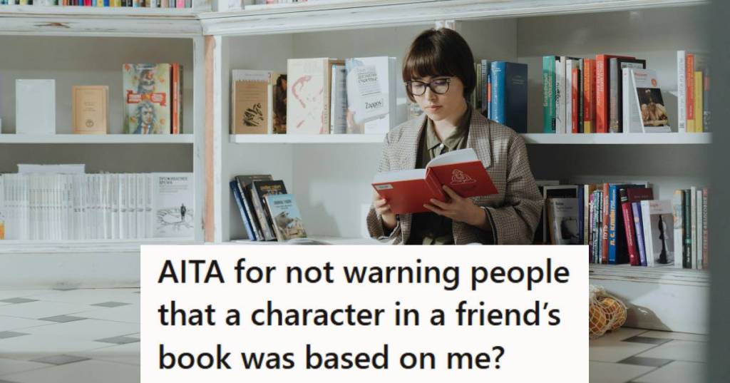 Woman sitting in a library room reading a book