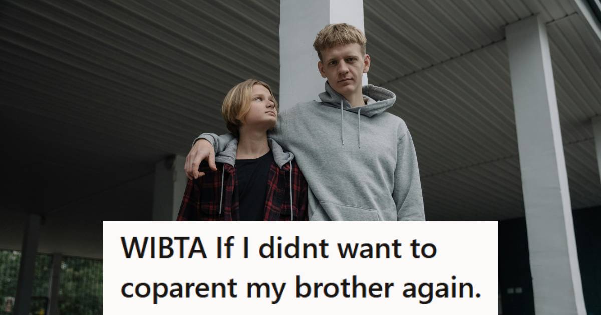 Brothers standing outside spending time together