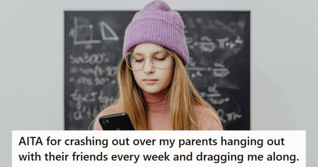 Teen girl irritated that her parents make her cancel plans