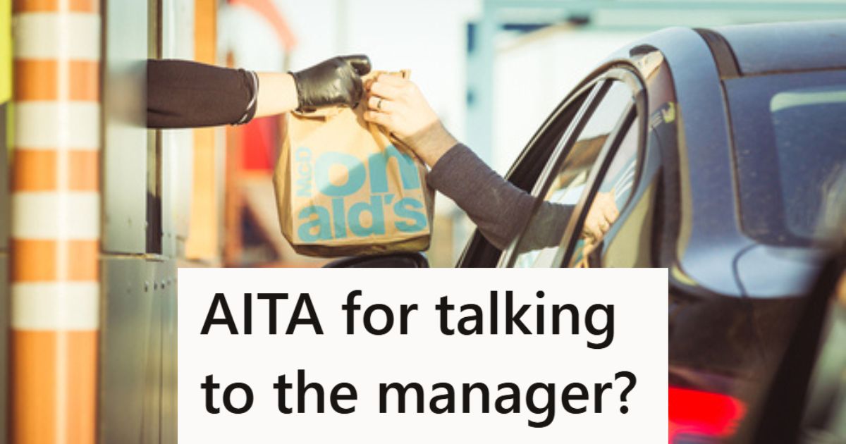 Getting food at Drive Thru