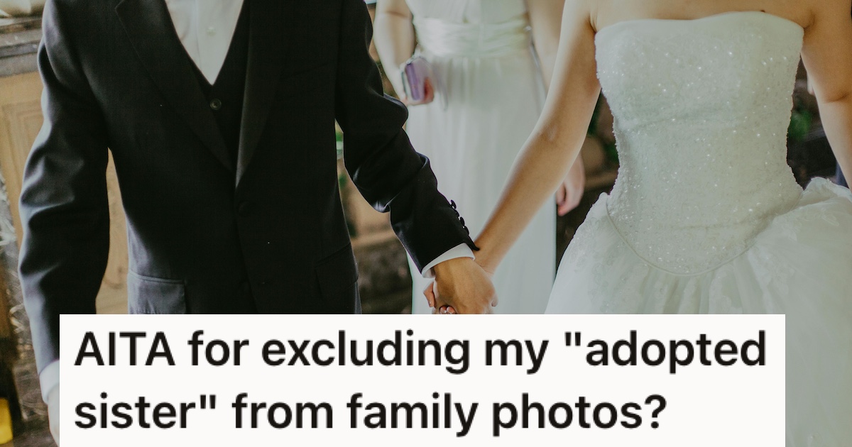 Bride Is Keen To Assemble The Perfect Family Photo To Remember Her Wedding Day By, But Excluding Her Sister In Laws Younger Sibling Unleashes A Whole World Of Hurt She Never Anticipated A bride and groom holding hands