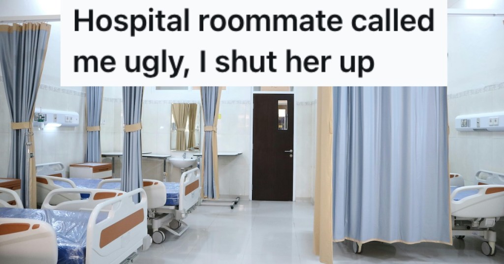 Beds in a hospital room