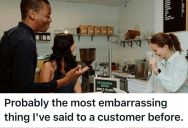 Cashier Working An Early Shift Accidentally Messed Up Her Opening Greeting, And The Customer Burst Out Laughing