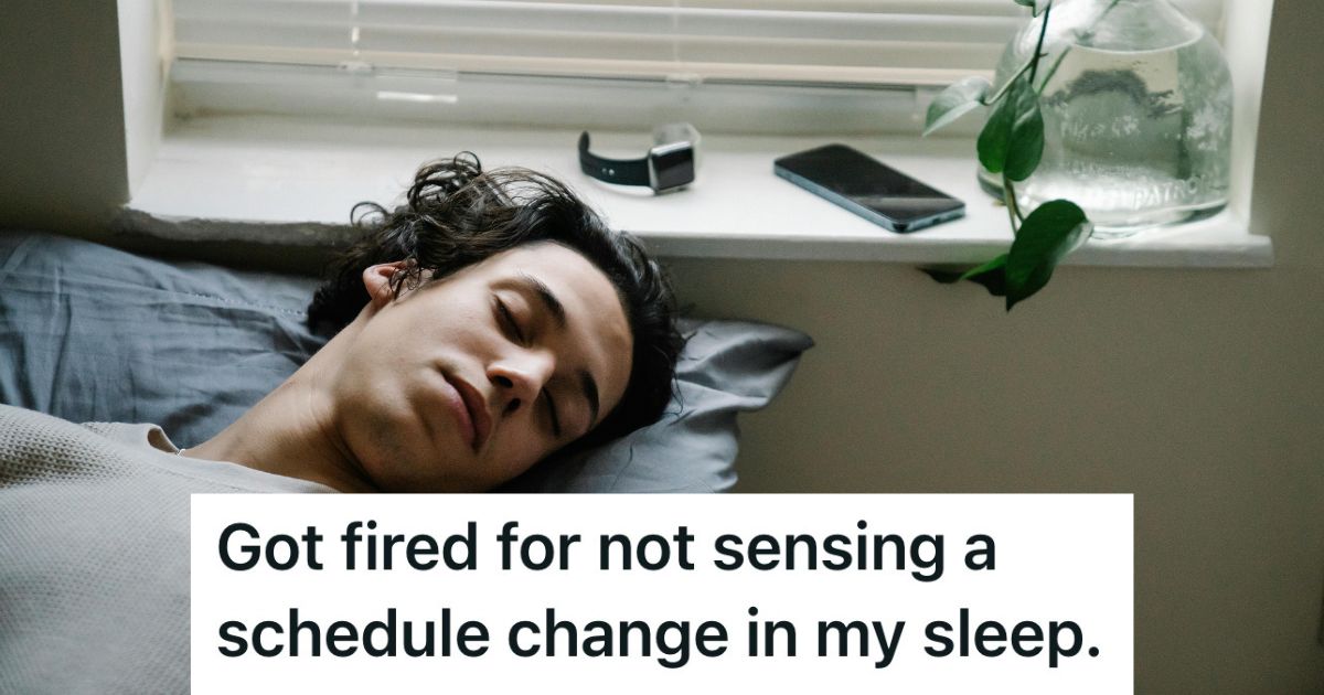 Man sleeping next to his phone