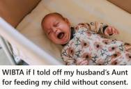 Mother Packed Safe Foods For Her Baby Because Of A Severe Corn Allergy, But Her Husband’s Aunt Fed The Baby Cinnamon Buns Anyway, And Now The Baby Is In Pain With An Allergic Reaction