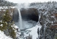 Iconic Helmcken Falls Are A Popular Destination For Hikers In Canada During The Summer Months, But Those Brave Enough To Visit In The Winter Are Welcomed With An Incredible Sight