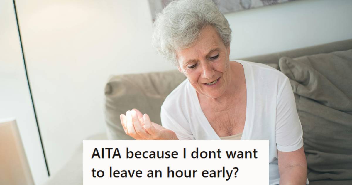 Elderly Woman not understanding why her husband was so upset