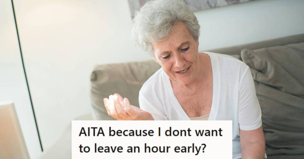 Elderly Woman not understanding why her husband was so upset