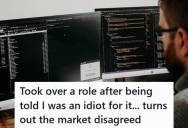 Software Engineer Replaced A Colleague Who Said The Company Was Doomed, So He Turned The Team Around And Watched The Stock Rise 26 Percent While The Rival Company’s Stock Fell