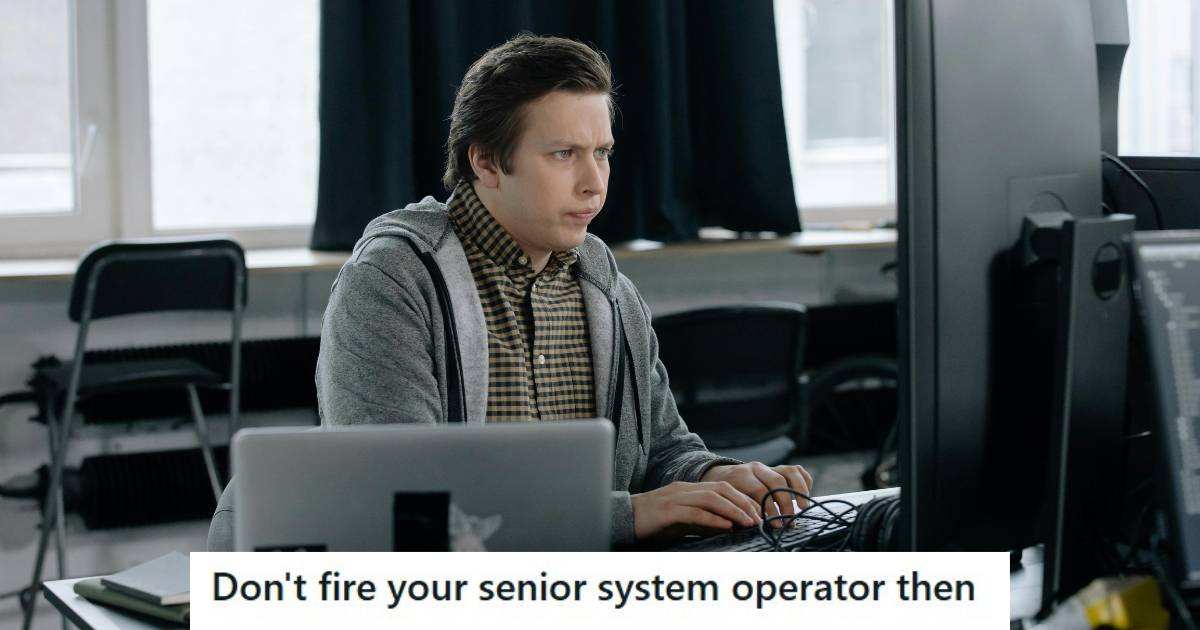 Man working on his computer