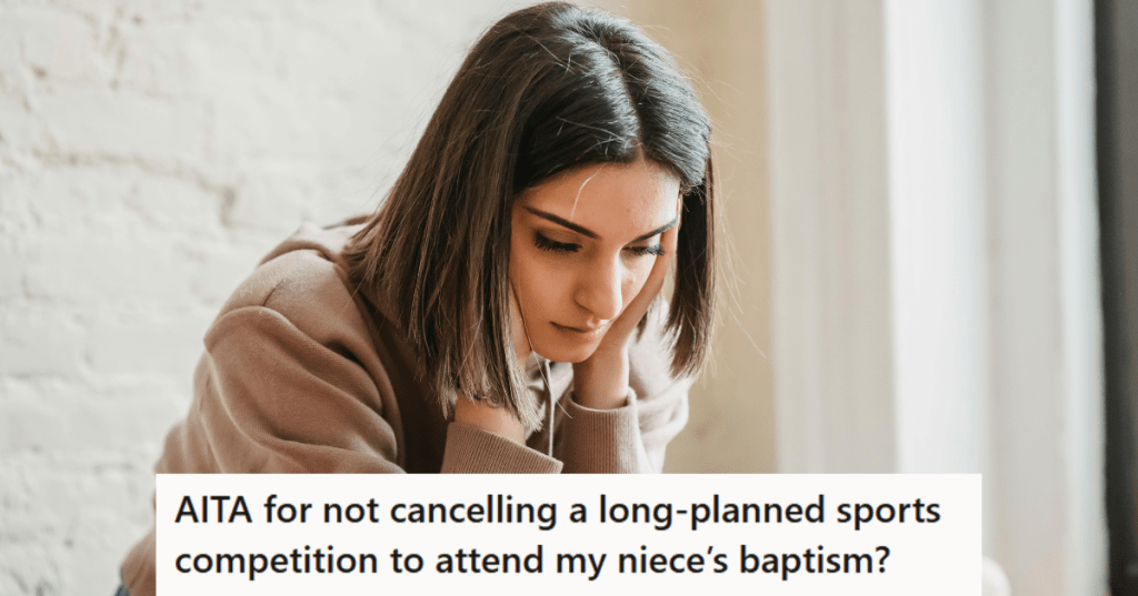 Woman in brown hoodie looking sad