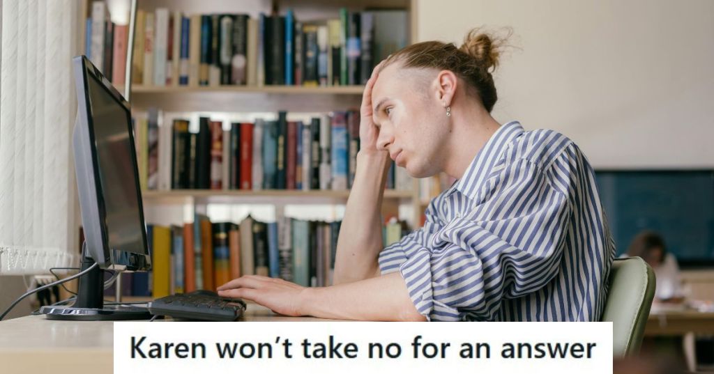 Frustrated man at work