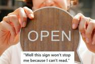 Restaurant Diner Refused To Leave Even After The Employee Told Him That Dine-In Wasn’t Allowed, So Eventually The Employee Threatened To Call The Police