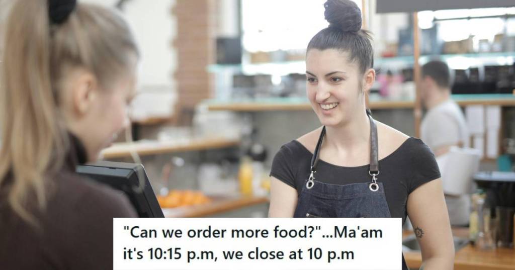 employee in apron working