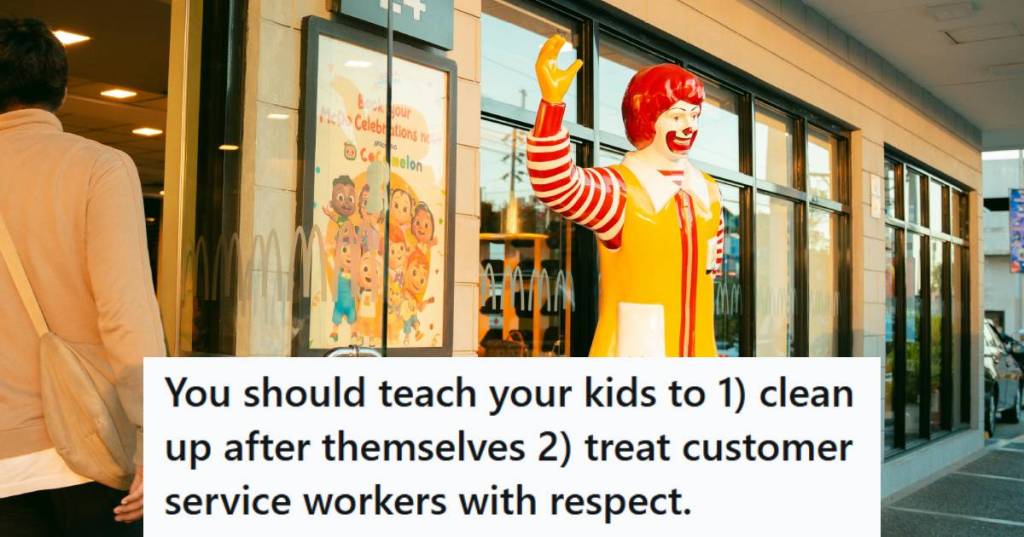 Ronald McDonald statue standing out front of a McDonald's location