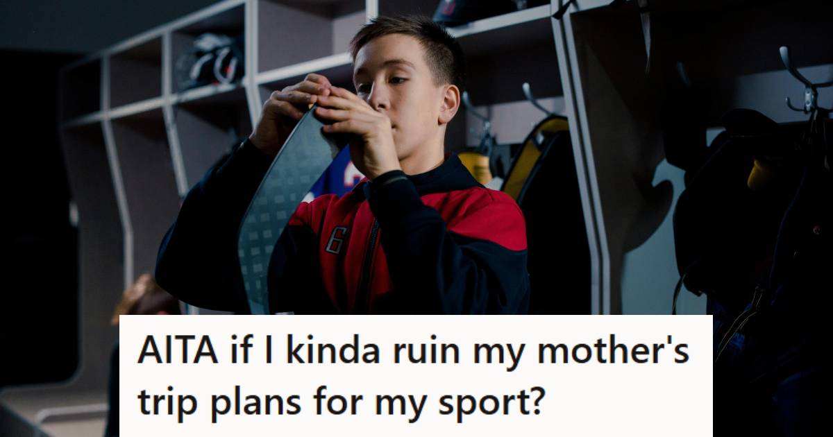 Teen boy getting changed after a sporting event