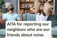 Their Upstairs Neighbors Had Kids Who Would Walk Around Loudly Until 1AM, Which Kept Waking Up Their Infant Baby, So After Asking Nicely Several Times, These Young Parents Filed A Formal Complaint