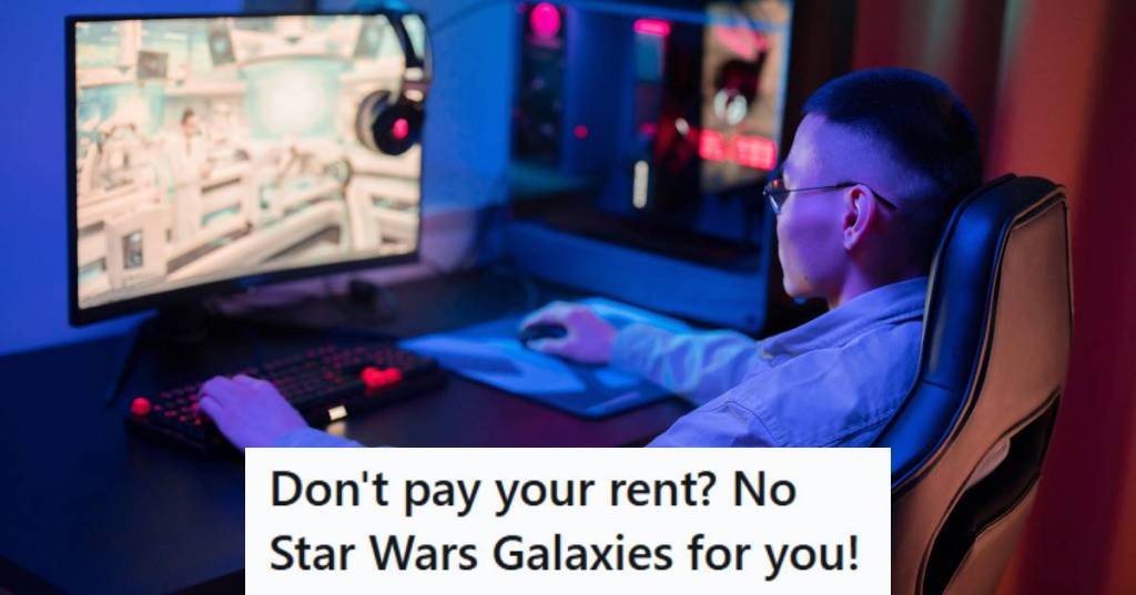 Roommate trying to play Star Wars Galaxies on his computer