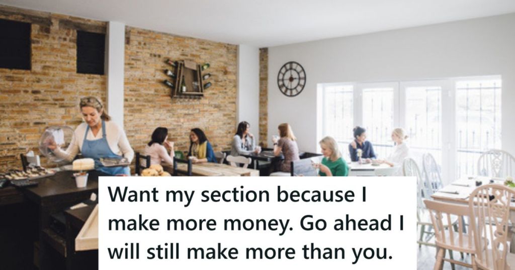 Waitress at restaurant