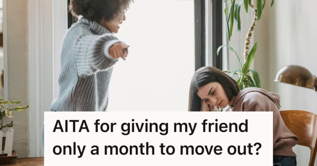 Woman scolding a sad woman at home