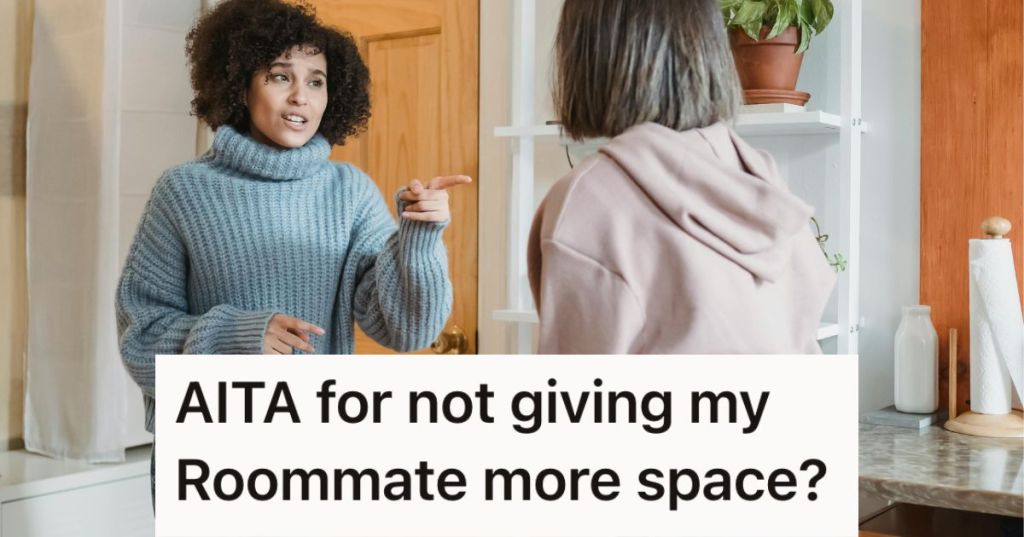 Two women arguing at home